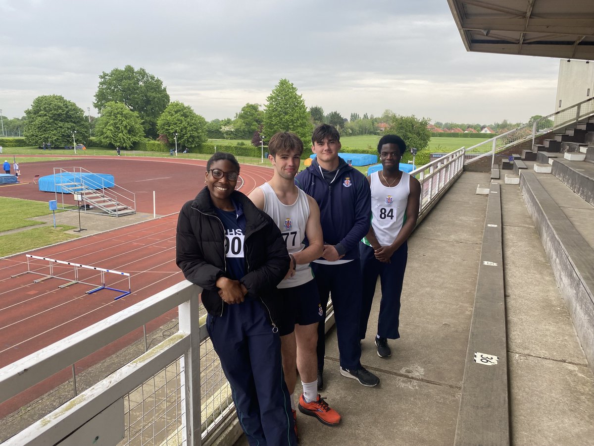 RHSSport's tweet photo. Some excellent performances today form our athletes at the Suffolk County Athletics:
•Fifi Yr 8
200m 28.4 – 1st 
•Emily Y11
LJ 4.30m – 1st 
•Charlie Y12
Shot 11.34m – 1st 
•Josh Y12
HJ 1.73m – 1st 
•Rachel Y13
LJ 4.46 – 1st 
 •Mike Y13
Discus 39.26m – 1st https://t.co/ytc33StpsM