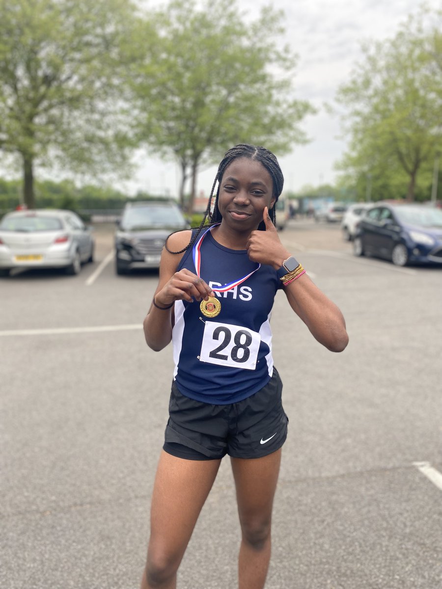 RHSSport's tweet photo. Some excellent performances today form our athletes at the Suffolk County Athletics:
•Fifi Yr 8
200m 28.4 – 1st 
•Emily Y11
LJ 4.30m – 1st 
•Charlie Y12
Shot 11.34m – 1st 
•Josh Y12
HJ 1.73m – 1st 
•Rachel Y13
LJ 4.46 – 1st 
 •Mike Y13
Discus 39.26m – 1st https://t.co/ytc33StpsM