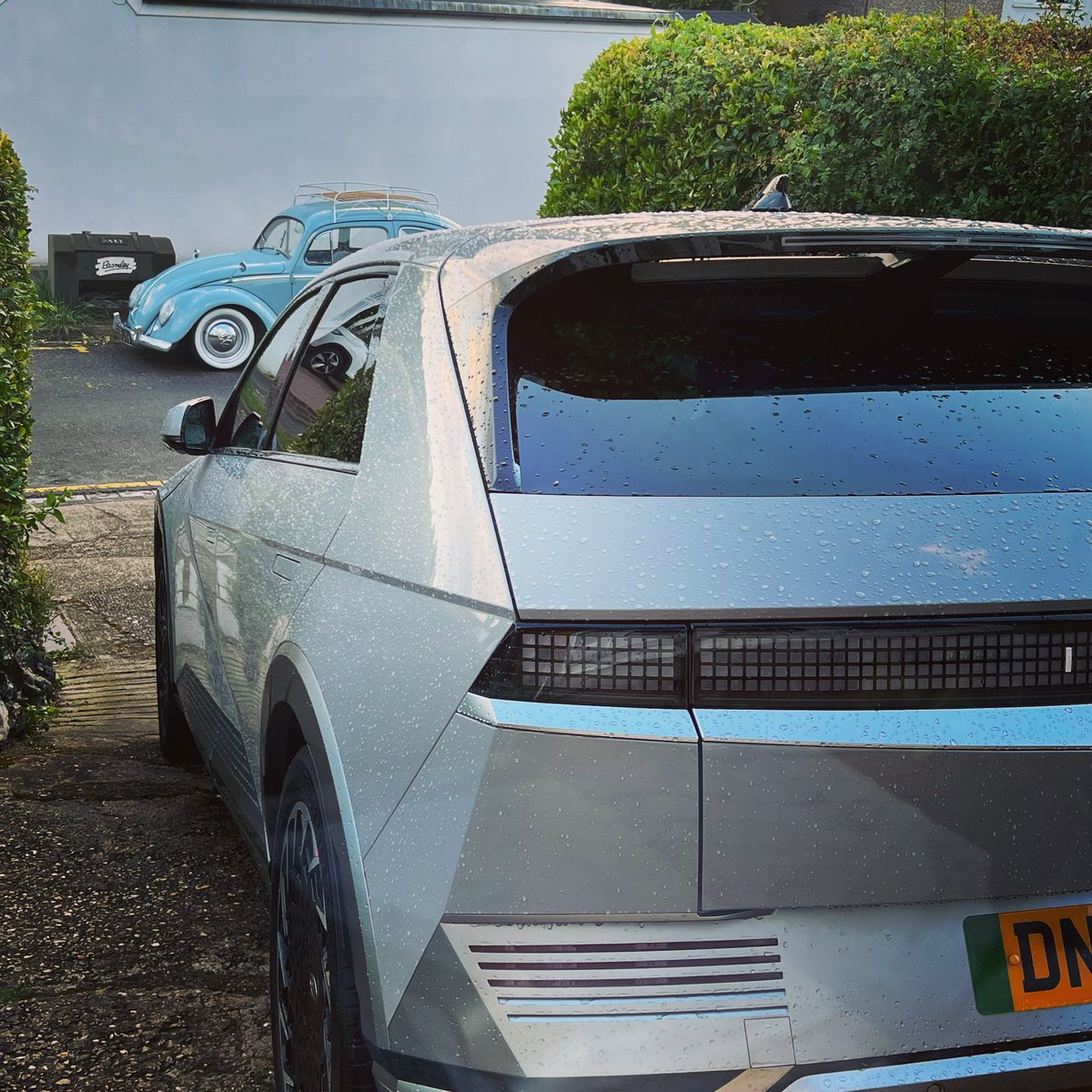 Volkswagen Beetle and Hyundai Ioniq 5