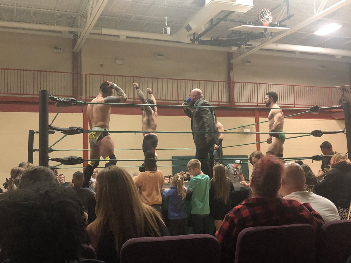 Dropped in on my first Clash Wrestling show last night. Main Event was a 4 way ladder match for the flux capacitor #ClashToTheFuture