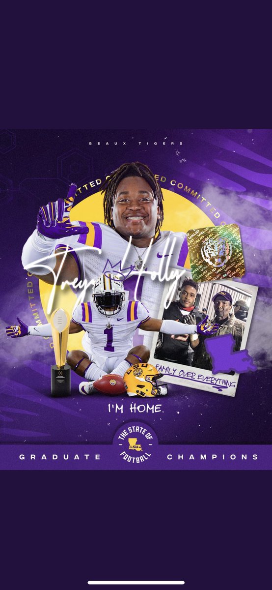 1000% Committed LSU Nation I’m staying home💜💛