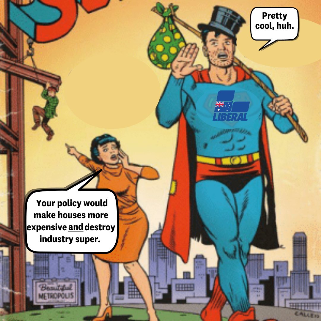 TomRed43's tweet image. Super dumb idea. 
#superannuation #housingcrisis #libfail #AusVotes2022