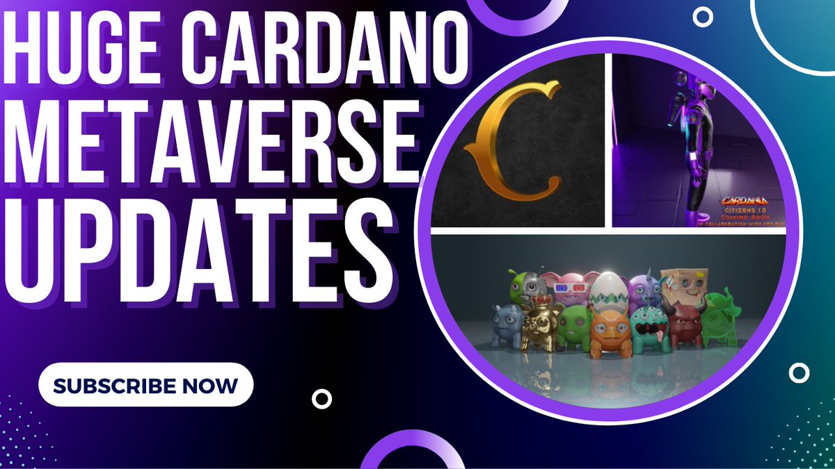 CARDANO METAVERSE UPDATES ON CORNUCOPIAS, CARDANIA, AND PAVIA'S PAVS THEROIES TO GET READY FOR!!! AS WELL AS HOW NFT LINK IS BRIDGING THE PHYSICAL WITH THE DIGITAL FOR NFTS youtu.be/NJVIFClS3Gs <a href="/CornucopiasGame/">CornucopiasGame</a> <a href="/nft_link/">Link | nft</a> @Cardania_2021 <a href="/Pavia_io/">Pavia</a>