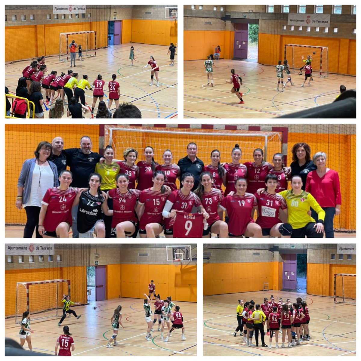 mlluisvall's tweet photo. 🤾‍♀️ Gran victòria del Sènior Femení del @HTerrassa que certifica l'ascens de l'equip a #LligaCatalana la propera temporada. Un partit molt emocionant amb un gran equip i una gran afició.
Felicitats cracks !
#mareavermella #handbolterrassa https://t.co/B1WImhaaSh