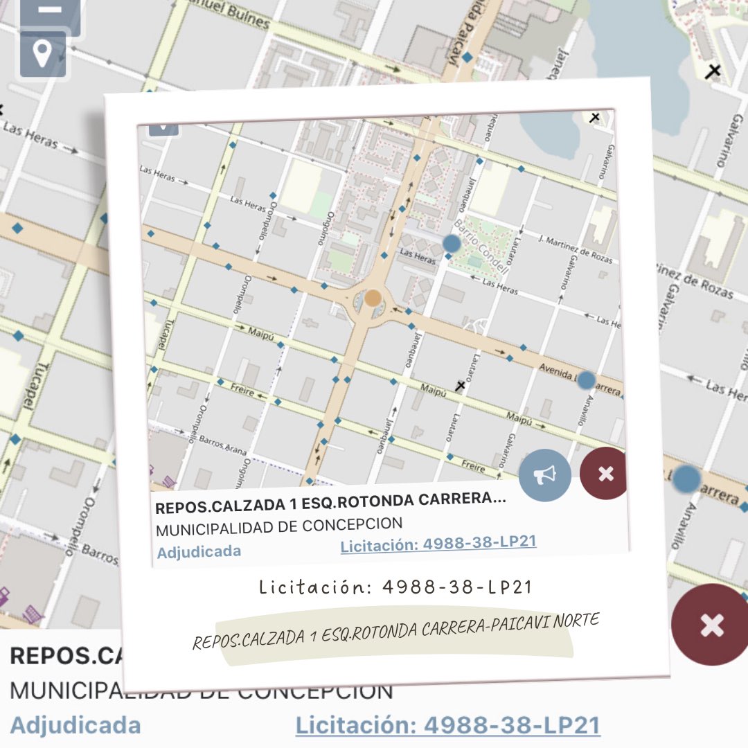 nick11059's tweet photo. Obra 14 “REPOS.CALZADA 1 ESQ.ROTONDA CARRERA-PAICAVI NORTE” 
🧵 Les muestro en el siguiente hilo datos relevantes y fiscalización en terreno de la obra 🕵🏽‍♂️
#RallyDatosCL @observafiscalcl https://t.co/TaGJAll5AF