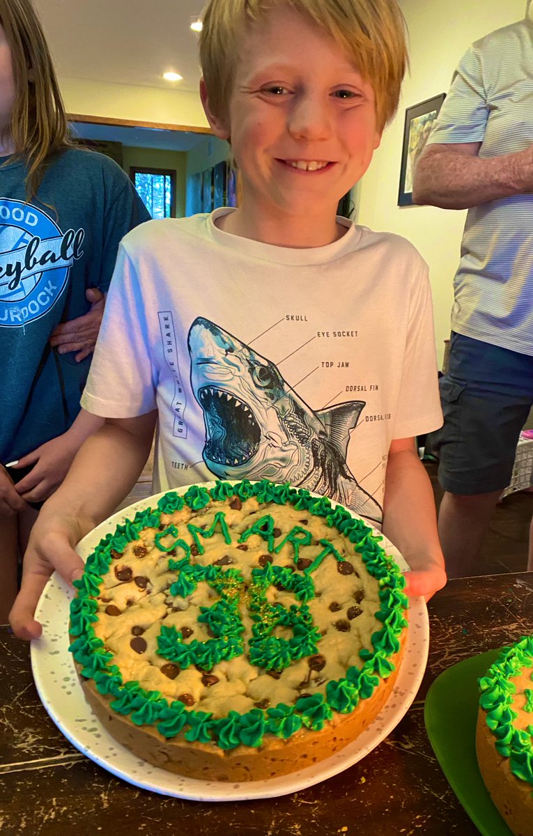 A game 7 win and a <a href="/smart_MS3/">marcus smart</a> cookie cake makes for a perfect 9th birthday!
