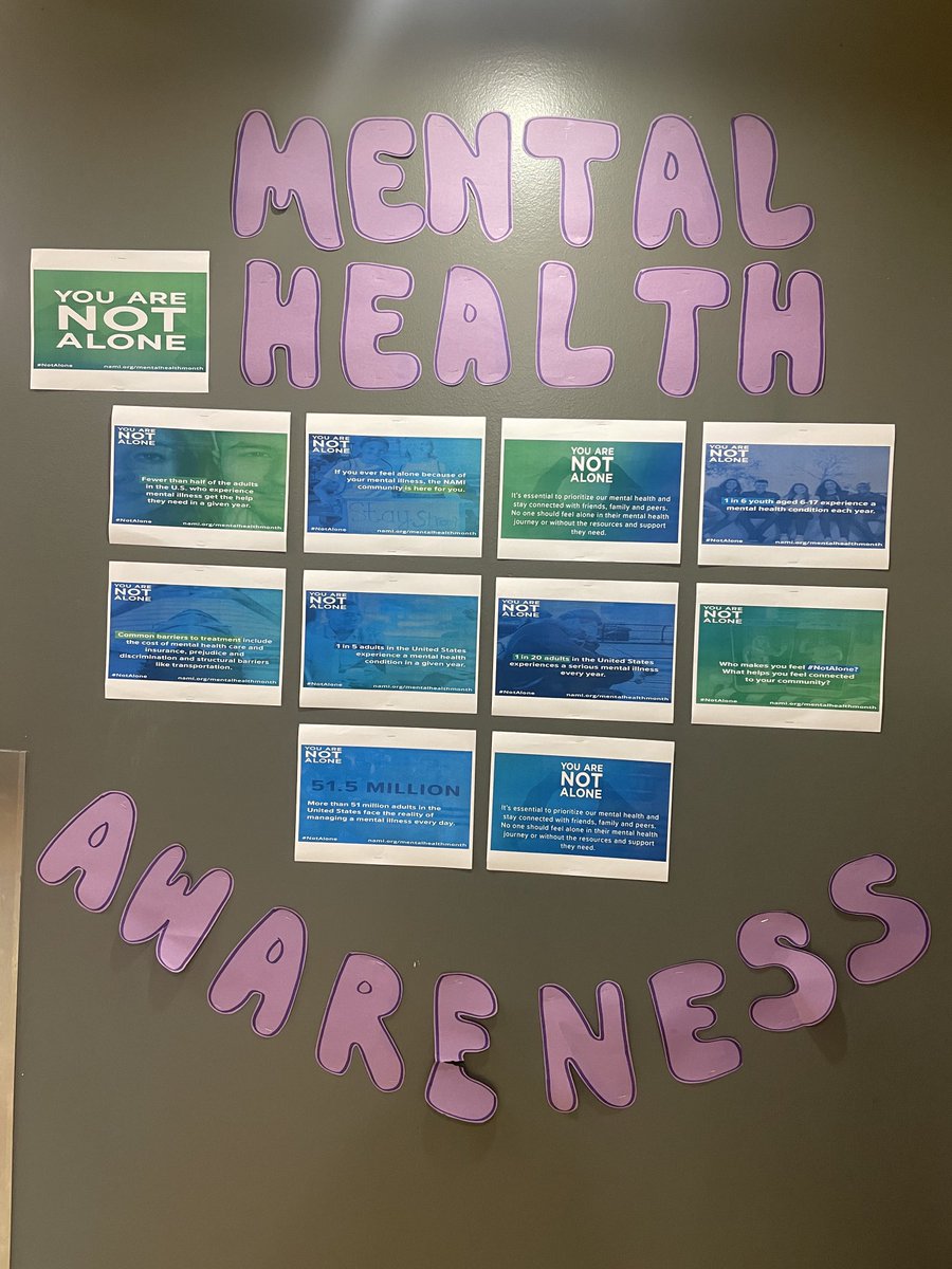 MariaSa04417256's tweet photo. May is mental health awareness month, but not only in May, always keep in mind you are not alone, you have family, friends, colleagues who will always give you their support. ⁦@HBGonzalezPLA⁩ ⁦@PrincipalRey⁩ https://t.co/jZ5GC6xLuc