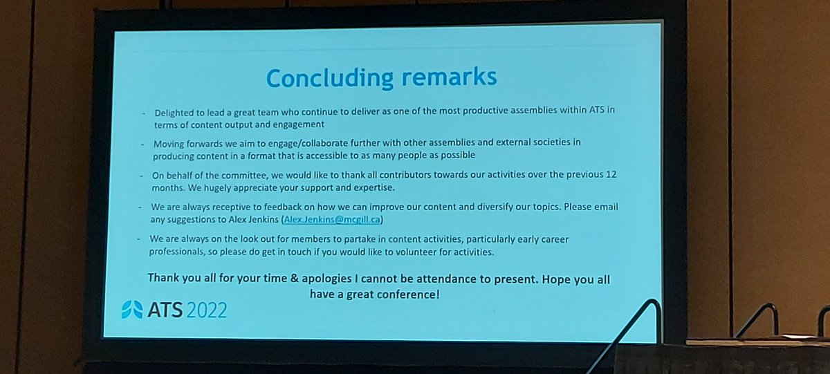 Rachael Evans (@revans_breathe) on Twitter photo #respisbest #ATS2022 <a href="/PR_Assembly/">PR Assembly</a> terrific 👏 job by the web-committee expertly chaired by @AJ_COPD
Great new content in many formats!
New section on early career spotlights - brilliant idea 💡
Pls get in contact with the team if you have ideas content pls contact the team #respisbest #ATS2022 <a href="/PR_Assembly/">PR Assembly</a> terrific 👏 job by the web-committee expertly chaired by @AJ_COPD
Great new content in many formats!
New section on early career spotlights - brilliant idea 💡
Pls get in contact with the team if you have ideas content pls contact the team