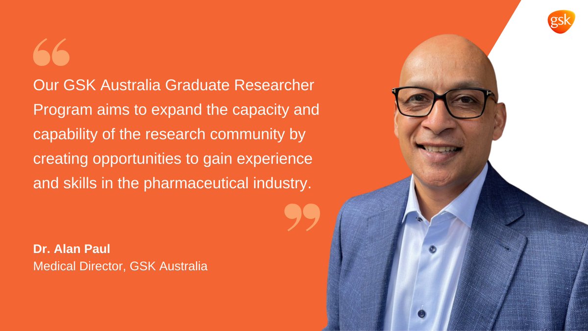 GSK_AU's tweet photo. We are proud to welcome six new PhD graduates to our 2022 #GSKGradResearcher Program. Over a 12-month placement, they will gain valuable industry experience and make contributions to key business units. Learn more: https://t.co/8Ie08UwfMC
#GSKGrad22 #REDI @MTPConnect_AUS https://t.co/zCOR9jKy9G