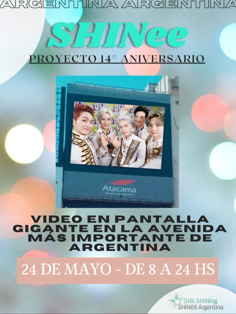 SHINeeArg's tweet photo. 💎 MEGA PROYECTO NACIONAL - 14° ANIVERSARIO DE SHINee 💎 #ArgentinaLovesSHINee

DETALLES EN LAS IMÁGENES. 
👇👇👇
#SHINee #Onew #Jonghyun #Key #Minho #Taemin @SHINee https://t.co/D9oD6sZaQV