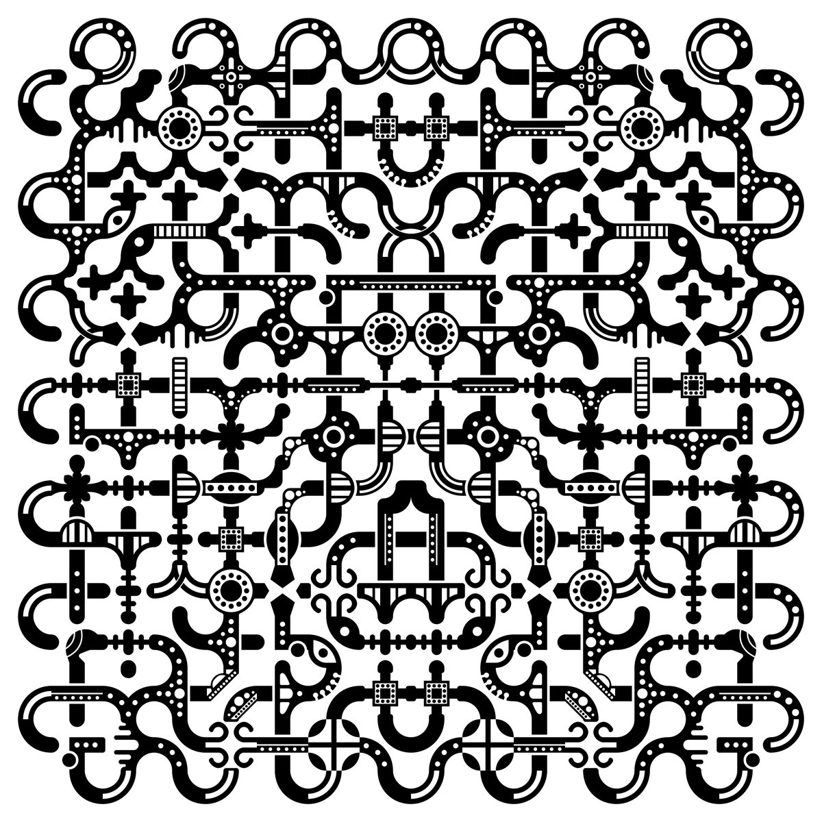 KeithHixAI's tweet photo. I'm starting to play around with Truchet Tiles again. Honestly, I never really stopped.
I love most of these tiles.
#Truchet #truchettiles #wip #generativeart #computerart #computerartwork #generativearts #generativeartworks https://t.co/g5OxPlJUb4
