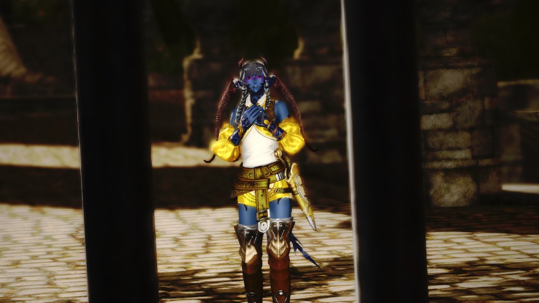 IyaYoake's tweet photo. I walked inside the gates for just a second before they slammed close behind me, giving me quite the shock. I went investigating to find another way out but got distracted by flowers for my herbarium >.<. Ah well... ah well #FF14 #FFXIV #GPOSERS https://t.co/Bjkmmsl66H