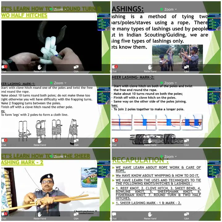 Debasish_29's tweet photo. Webinar on enhance your knowledge on scouting guiding ko Jaane.session on rope work https://t.co/WnlbxTl4wP