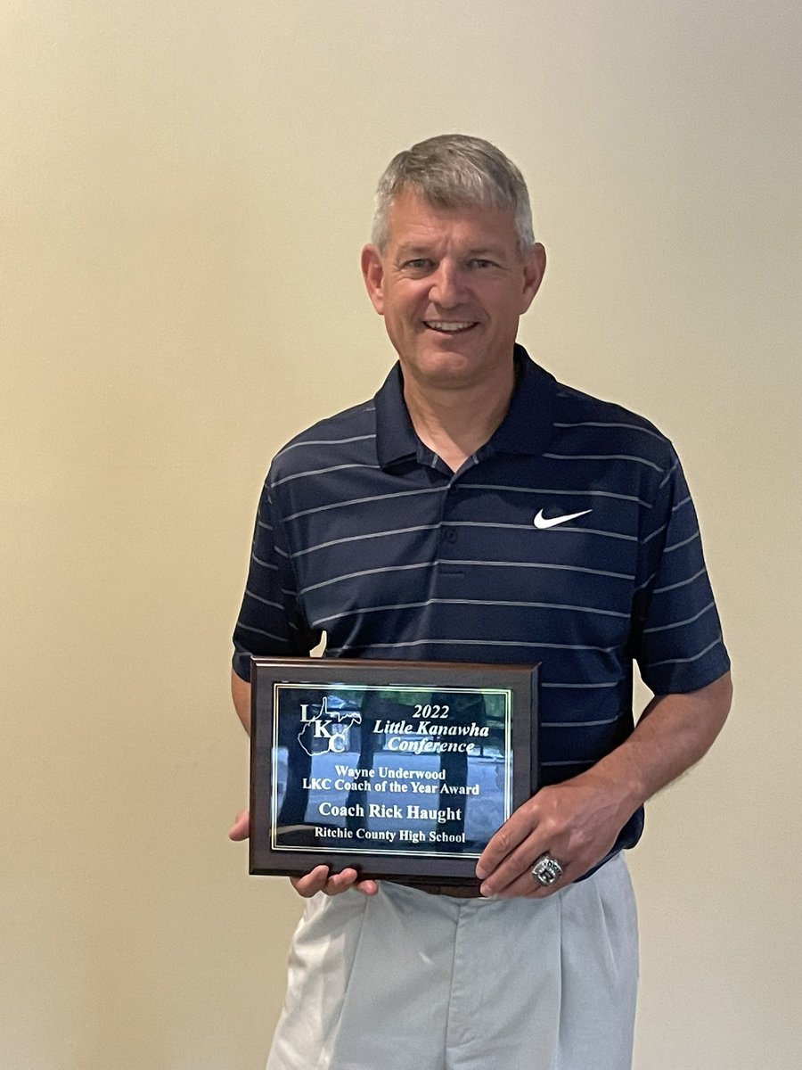 Ritchie_Rebels's tweet photo. We would also like to congratulate Coach Rick Haught for being named the 2022 Wayne Underwood LKC Coach of the Year! This award is given to the conference’s top coach regardless of sport. Congratulations Coach Haught on your well deserved recognition! https://t.co/z2LylyskQs
