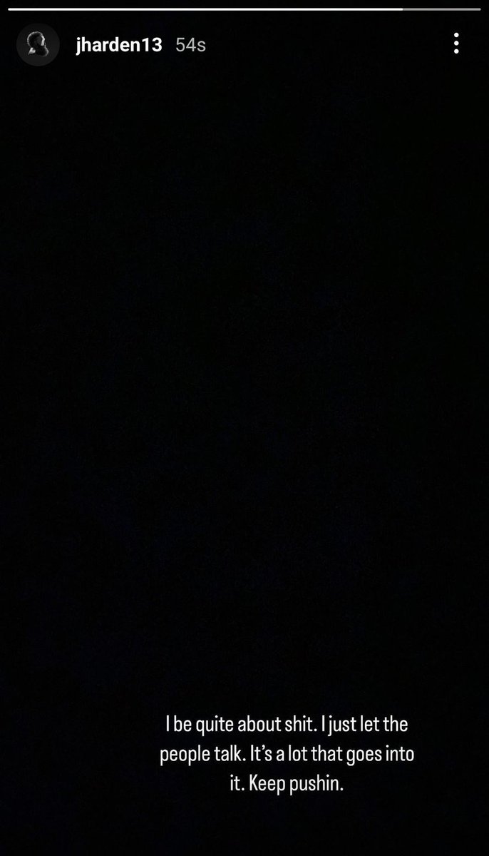 FlamesNBA21's tweet image. James Harden just posted this on his IG story 👀