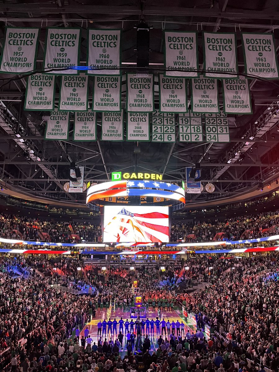 Davemorissett43's tweet photo. CELTIC PRIDE 
Nothing better than a deep Celtics playoff run and the Boston Garden rocking in the Spring - feel like a kid again - 
#LETSGET18 https://t.co/2RERczs2LU