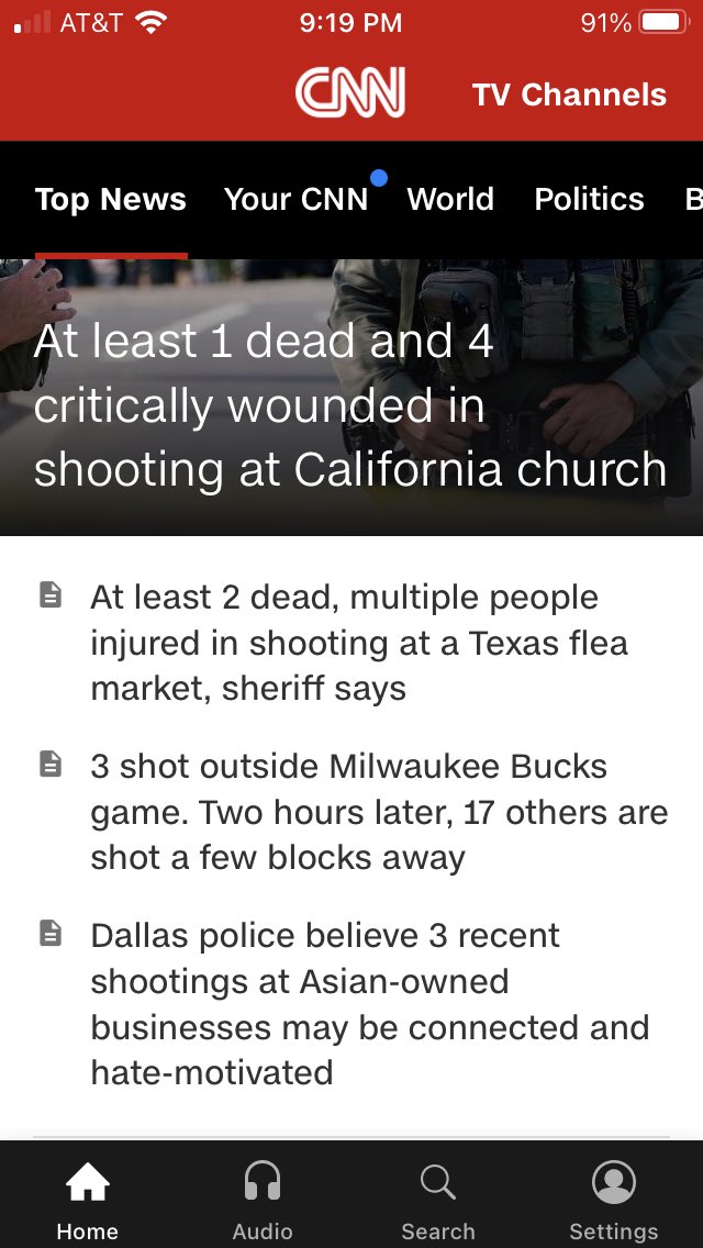 amyacc's tweet photo. F'ING ENOUGH!!
👇👇👇
Screen grab taken Below the story of yesterday's #Racist #MassMurder
#GunControlNow
#FUNRA https://t.co/n7reLDwfQL