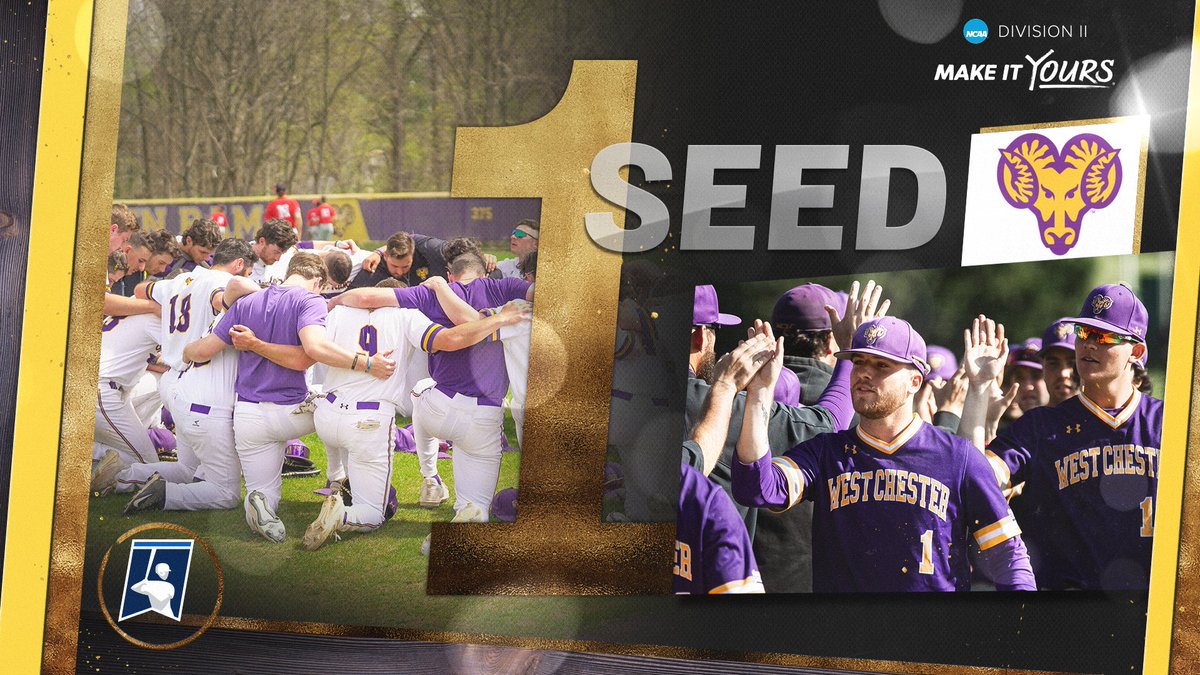 NCAADII's tweet photo. Representing the Atlantic Region as the No. 1 seed, West Chester! 

#D2BSB | #MakeItYours https://t.co/jMKYW6HqoH
