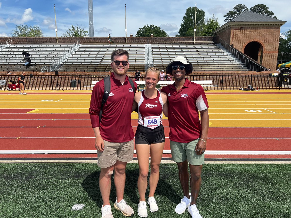 Finishing my track and field career with a new PR at <a href="/ECACSports/">ECAC Sports</a> with a triple jump of 39 ft 2.50 inches. <a href="/RiderXCTF/">Rider Track & Field/Cross Country</a> <a href="/RIDERATHLETICS/">Rider Athletics</a> <a href="/RiderUniversity/">Rider University</a> #graduation2022 #trackandfield