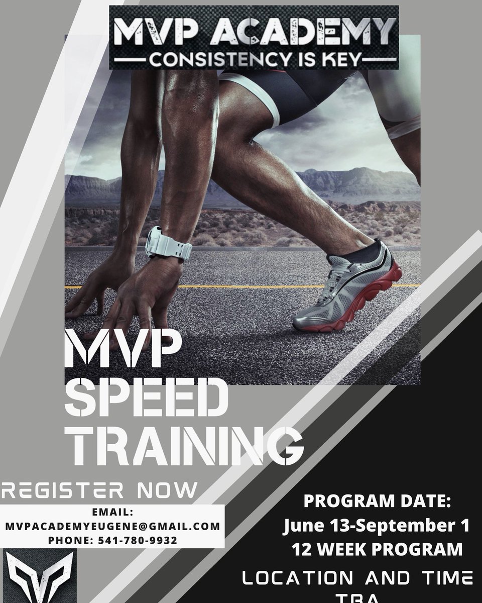 Speed training program is ready to go this Summer! Register through email, DM or call.