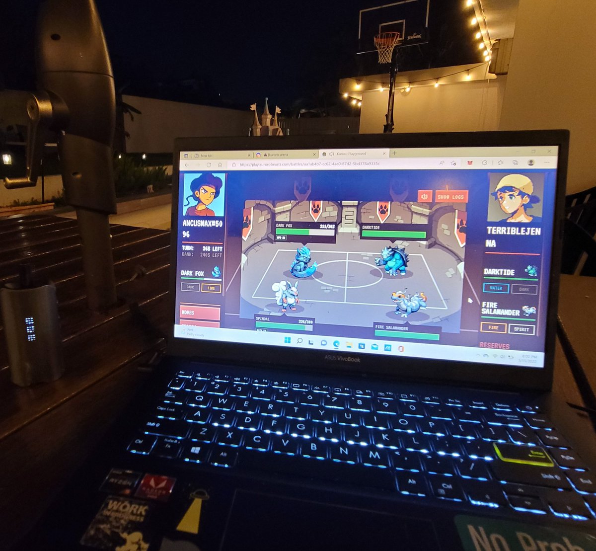 AncusMaximus's tweet photo. Having some fun with my @kurorobeast mates!! Really fun and strategic!! Just imagine when the tournaments, farming, crafting, etc comes out!! 💎
#NFTCommunity #NFT #NFTgaming #P2E #BullishAF https://t.co/b0pyo8lhpj https://t.co/MmnWwqo2gR