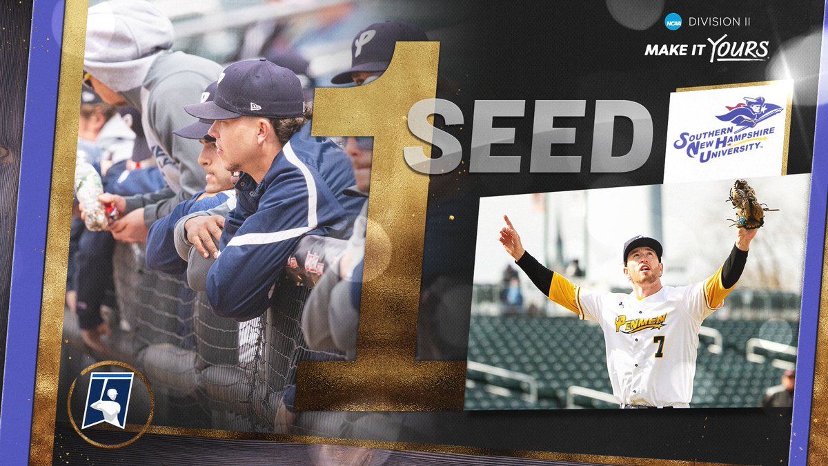 NCAADII's tweet photo. Representing the East Region as the No. 1 seed, Southern New Hampshire! 

#D2BSB | #MakeItYours https://t.co/BzIq9TlUoV