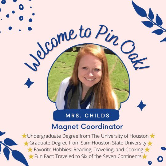 HISD_EAS_EDI's tweet photo. I’m excited to announce that #MsChilds, #MrGraham, and #MrFrieben will join the Charger family for the @pinoakms 2022-23 school year. #WeArePinOak #MagicHappensHere #ProudPrincipal https://t.co/3DmfMdULL9