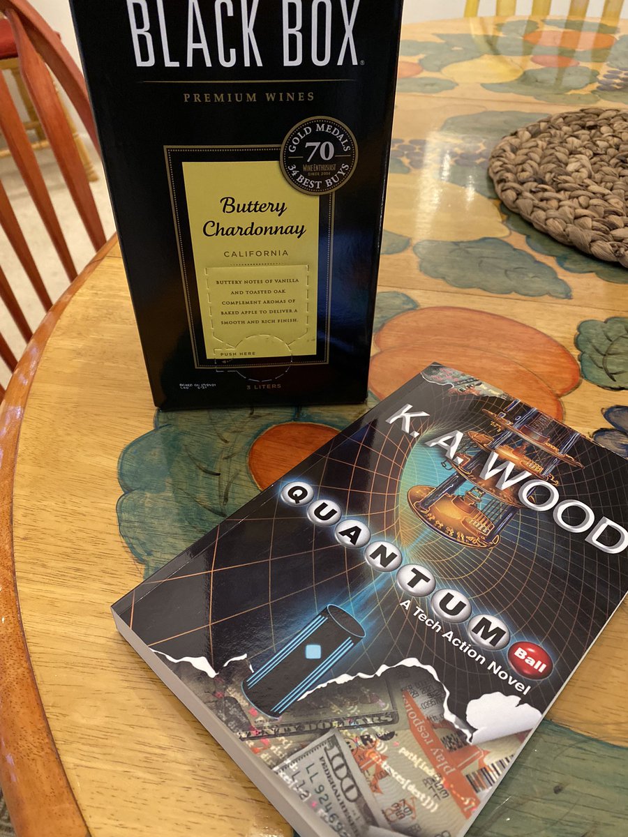 KenWoodOnTech's tweet photo. Box wine buttery Chardonnay and #QuantumBall. What could go wrong? Sounds like a great evening and a headache in the morning😜 https://t.co/tJCPKNrb8S