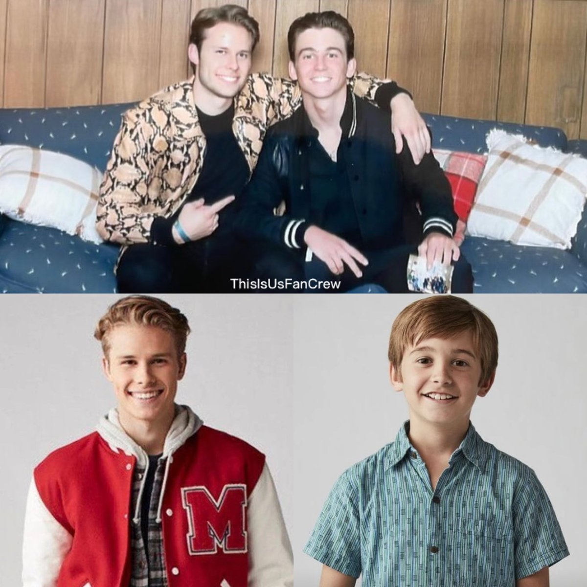 ThisIsUsFanCrew's tweet photo. Then &amp; Now, ThisWasUs #TeenKevin and #LittleKevin. #KevinPearson #ThisIsUsFinalChapter https://t.co/MohDUq35xT