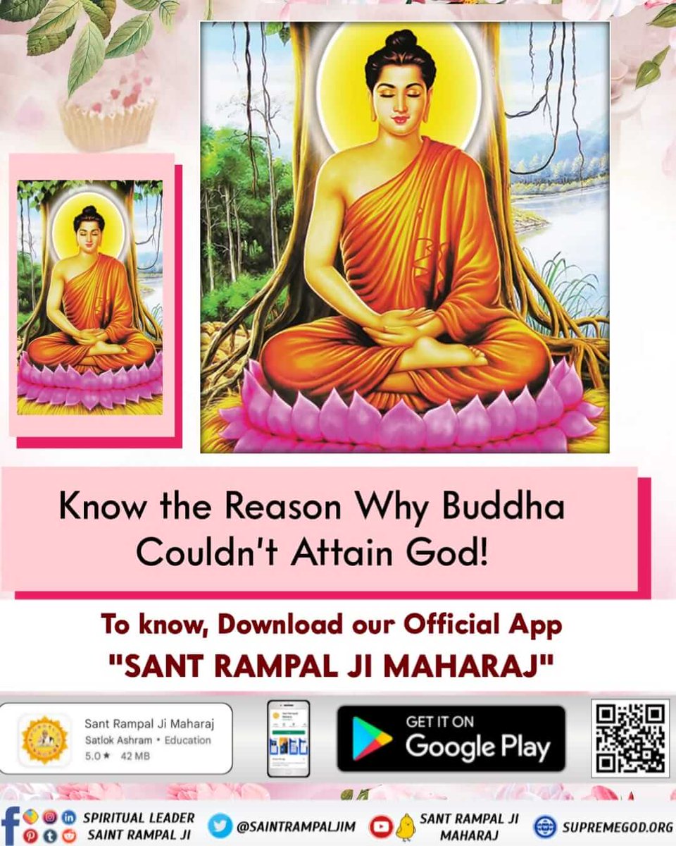 Diksha_riya's tweet photo. Know the Reason Why Buddha Couldn't Attain God!

To know, Download our Official App "SANT RAMPAL JI MAHARAJ"
#RealKnowledgeOfBuddhism https://t.co/doTJ4FjUHd