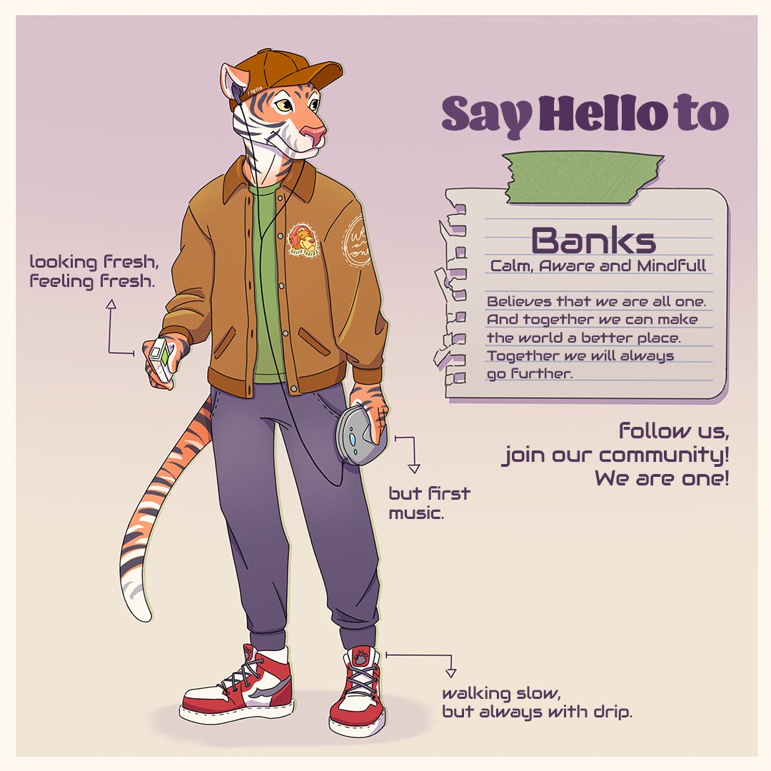 Hola  👋 

Genus: Panthera
Species: Tiger

The world of Panthera welcomes all walks of life. We are a societal phenomenon. Like, Follow, and Retweet and together we will go further!