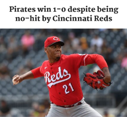 The <a href="/Pirates/">Pittsburgh Pirates</a> become the 6th team in <a href="/MLB/">MLB</a> history to be No-Hit and still WIN! 

post-gazette.com/sports/pirates…