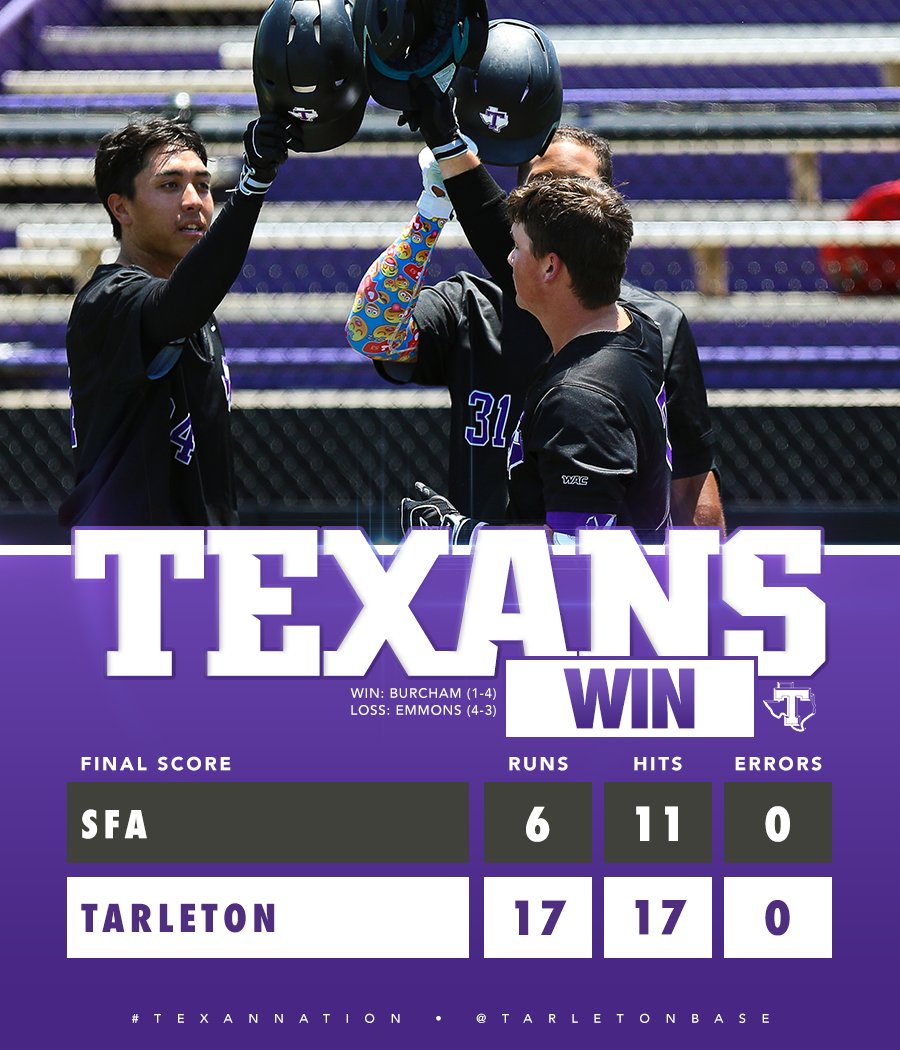 TarletonBase's tweet photo. 🧹🧹🧹 Run ruled 'em for the SWEEP

#RideWithUs https://t.co/hTfZysjC0w