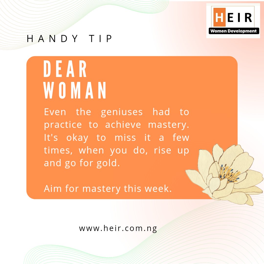 heirwoman's tweet photo. Sunday night motivation.
Go for gold this new week.
@WOMEN INC.
@mentalhealth
@_AfricanUnion
@WAI_WomenAid
#HEIRWomenDevelopment
#HWD
#womenmotivation
#womeninpower
#womeninbusiness
#motivation
#motivationalquote
#Mentalhealth https://t.co/vmLurhJzF4