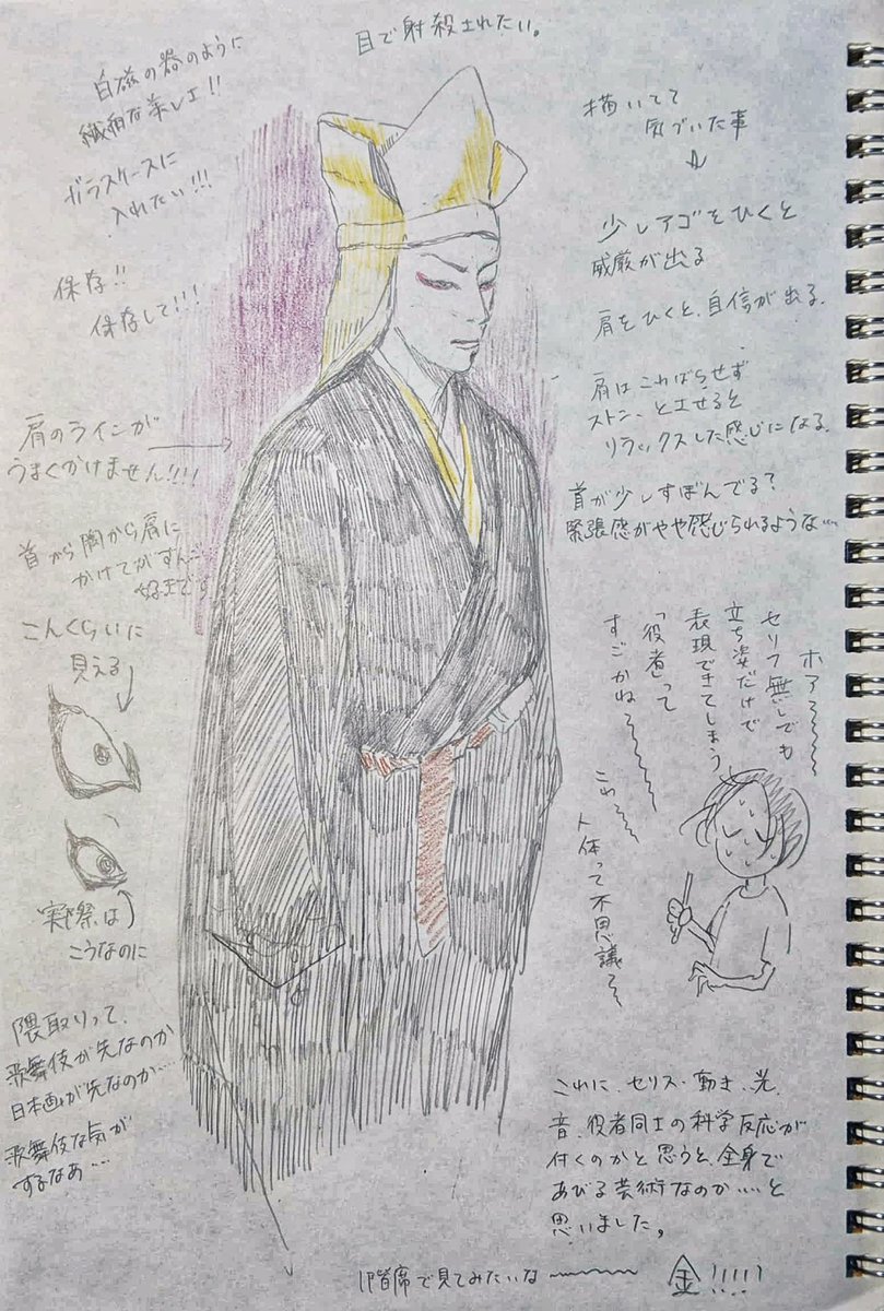 @sarumal ほあーーーー!!!ありがとうございます😭✨
余りの神々しさになんとお返事していいか分からず、とりあえず描きました!!
やぁ〜…私の画力では菊之助様の凛とした風合いを表現できませんが、描くことで凄さがより理解できました🙏
これが皆さんが話題にしていらっしゃる土蜘蛛なのですね… 