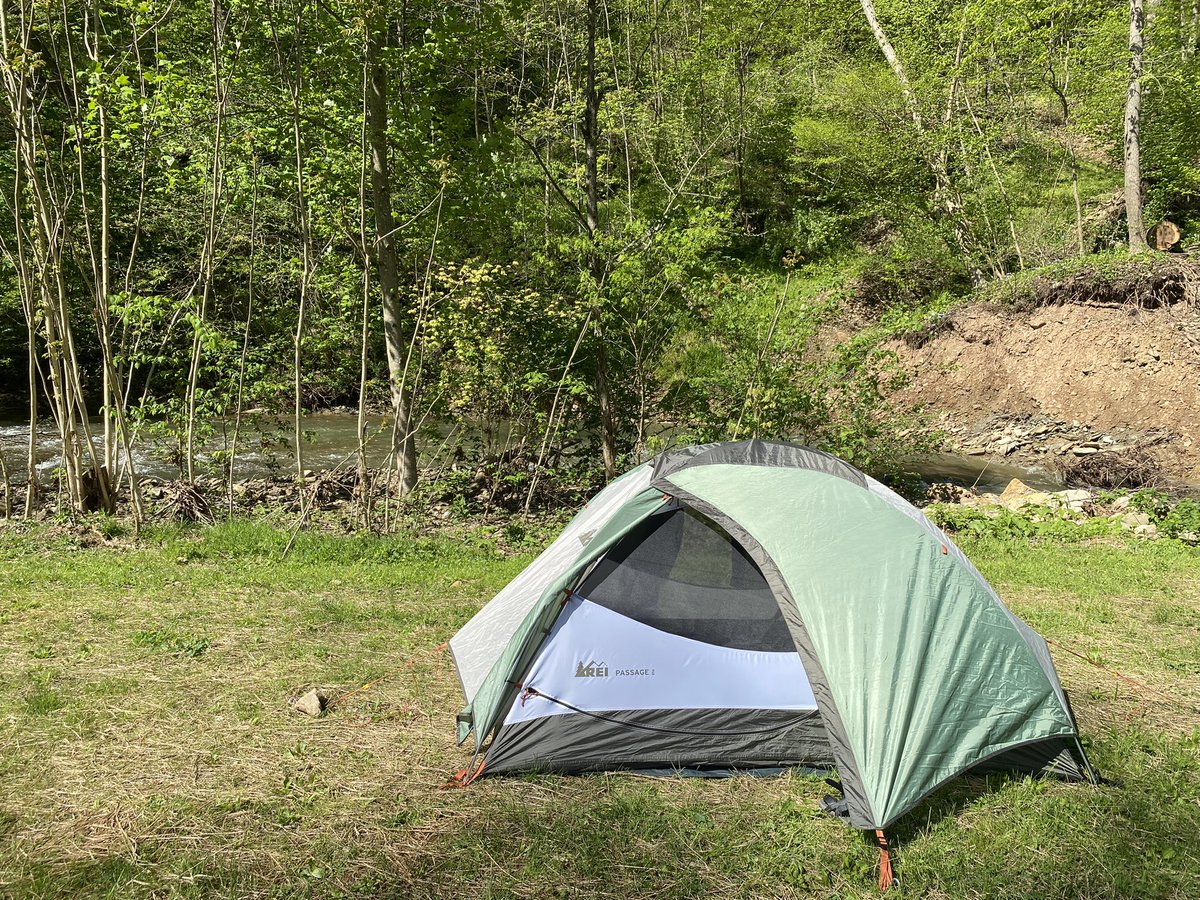 Weekend in the woods camping w awesome friends — hooray for spring! 🏕