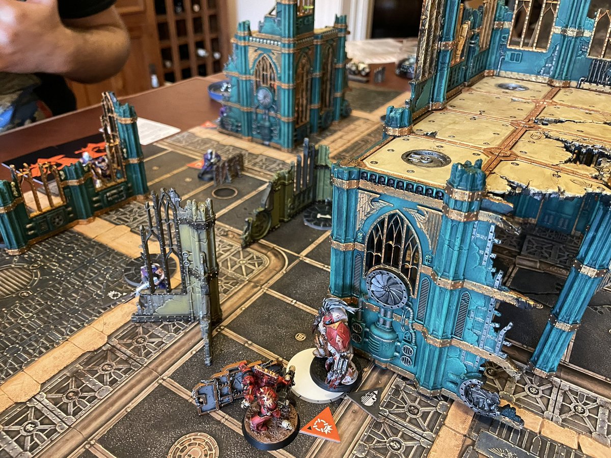Paul89487518's tweet photo. Weekend #KillTeam with my #WorldEaters - they died to a man but collected a few skullz along the way and all blood is welcome to Khorne! Thanks for the game to start our SpecOps campaign @OdysseyOCE #bftbg #WarhammerCommunity https://t.co/JpVmQkzYEl
