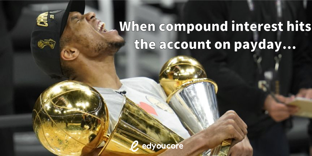 edyoucore's tweet photo. TFW compound interest leads to mega growth in your investment over time.

#NBA #NBATrades #NBALive #nbabasketball #collegehoops #MLB  #NHL #SportsBiz #SportsBusiness #NBAFinals #NBAPlayoffs 
@Giannis_An34 @Suns @footprintcntr https://t.co/7fZ5vQ81Dd