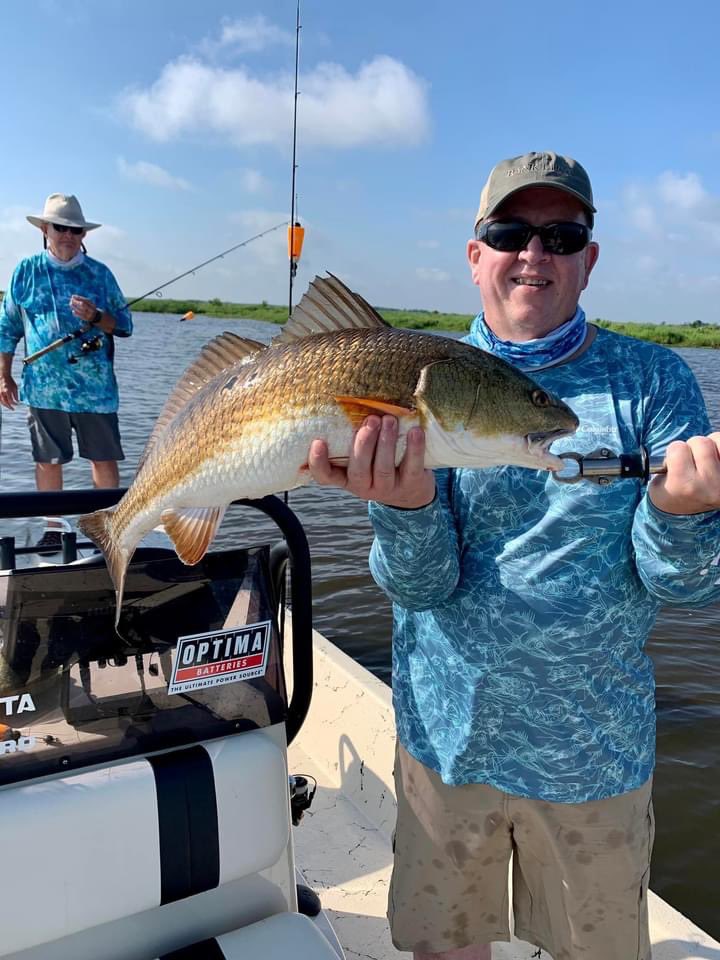 dufrenesguide's tweet photo. Customers from Starkville MS had 2 really good days in the #Delacroix marsh this weekend. #DufrenesGuideService #MinnKota 
#Humminbird 
#Talon 
#Raptor
#Solix 
#OPTIMAbattery
#Breakline
#BomberLures #PennFishing #BerkleyFishing
#Seatow
@MinnKota
@Humminbird
#MajekBoats https://t.co/ZfeYzjeqQX