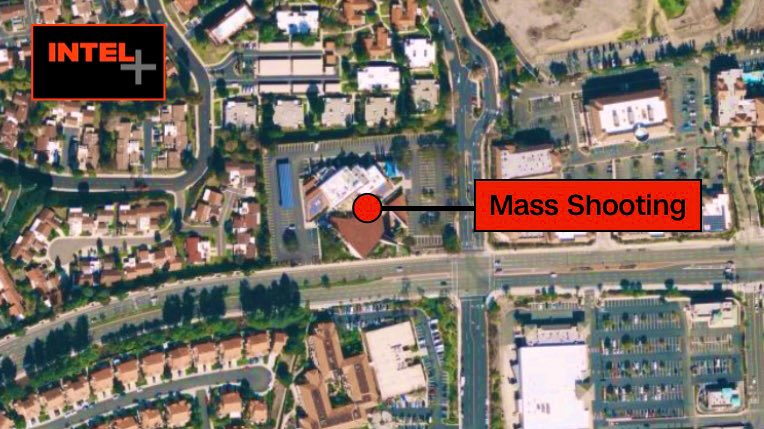 IntelPointAlert's tweet photo. ⚠️🇺🇸#URGENT: Mass shooting reported at church in Laguna Woods, California

#LagunaWoods l #CA
Police confirm a shooting has occurred at a church, and there are at least four victims inside. One person is in custody.
More information as soon as it becomes available! https://t.co/l8AzztDSca