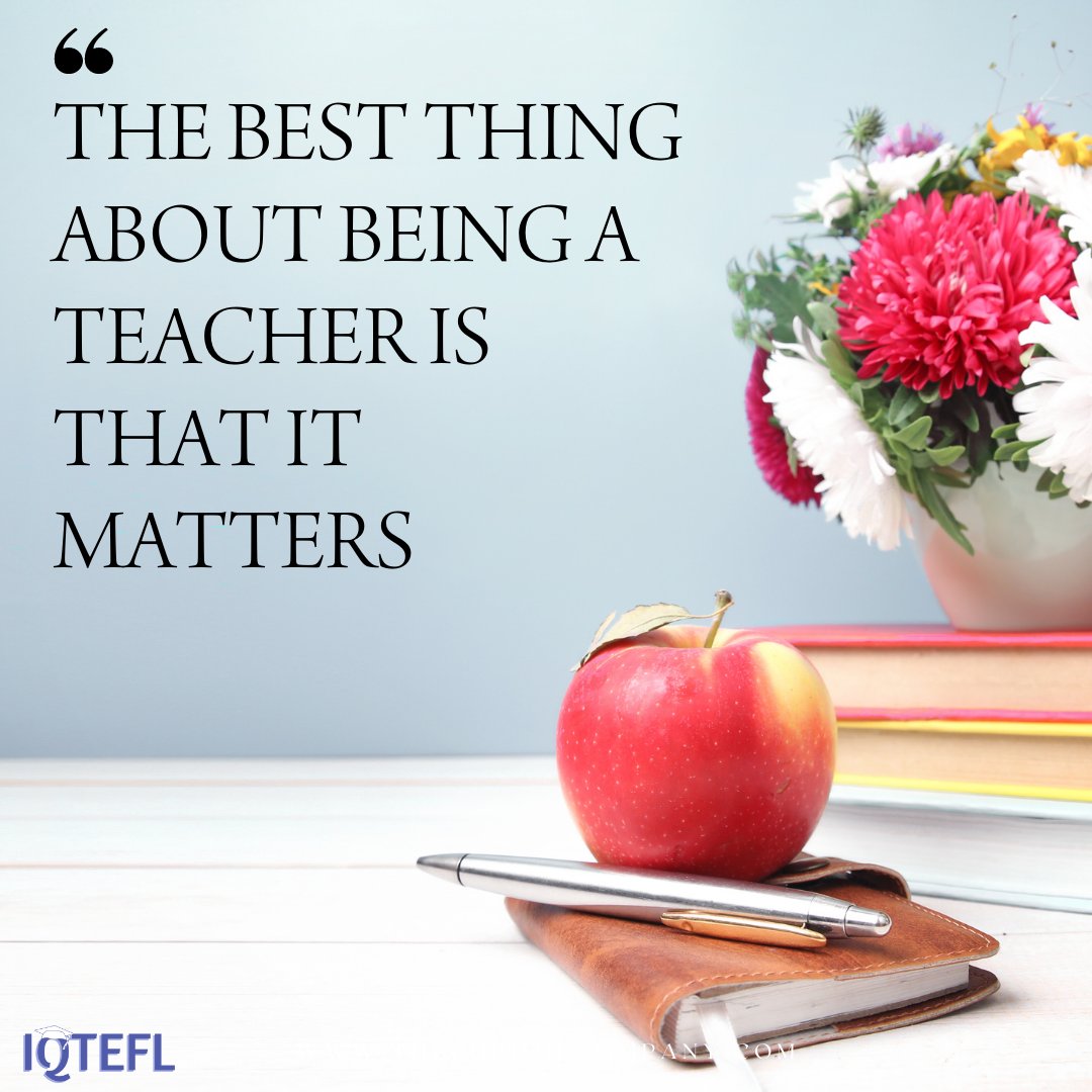 iqtefl's tweet photo. Teaching is more than just a job - it can change peoples lives!
Join an IQTEFL course today 👉 https://t.co/hU9SnVeIKs

#teach #teacher #learn #classroom #class #TEFL #teachEnglish #teachabroad #teachandtravel #learnenglish #learningenglish #IQTefl #learningisfun #workathome https://t.co/btXJMYjlx0