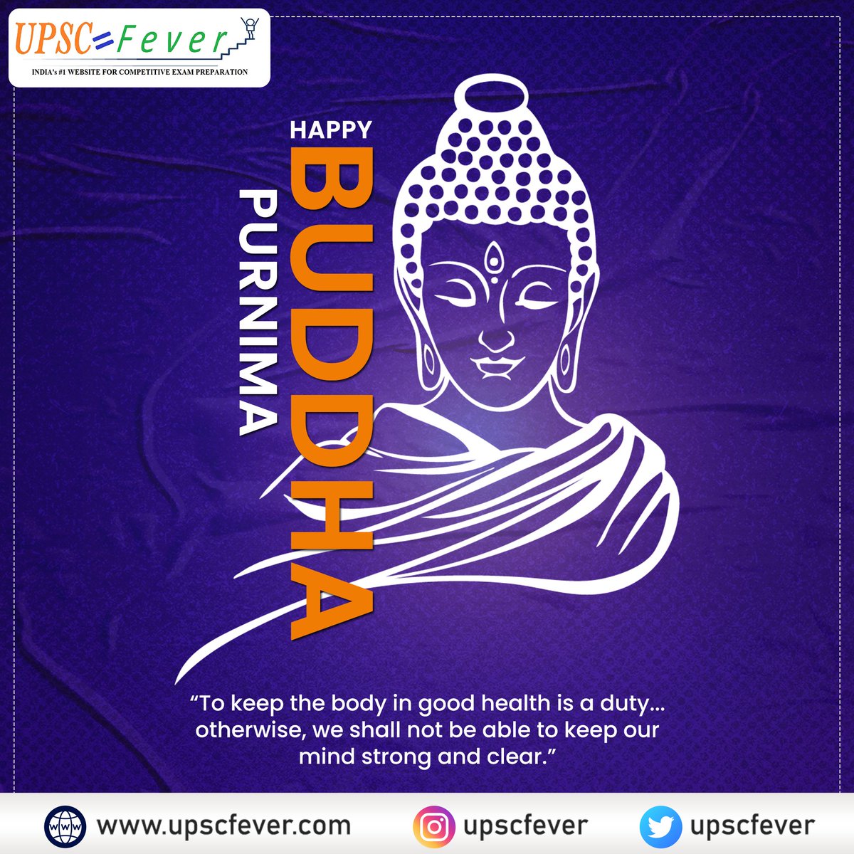 upscfever's tweet photo. On the auspicious day of #BuddhaPurnima, here's wishing you peace, happiness, good health and prosperity.
Happy #BuddhaPurnima2022!
🌐: https://t.co/1XCi1xQgY5
📚 Encyclopedia for all #CompetitiveExams
#UpscFever #vesak #vesakpurnima #purnima #buddhaquotes #buddhateachings https://t.co/BvyC1bJUGN