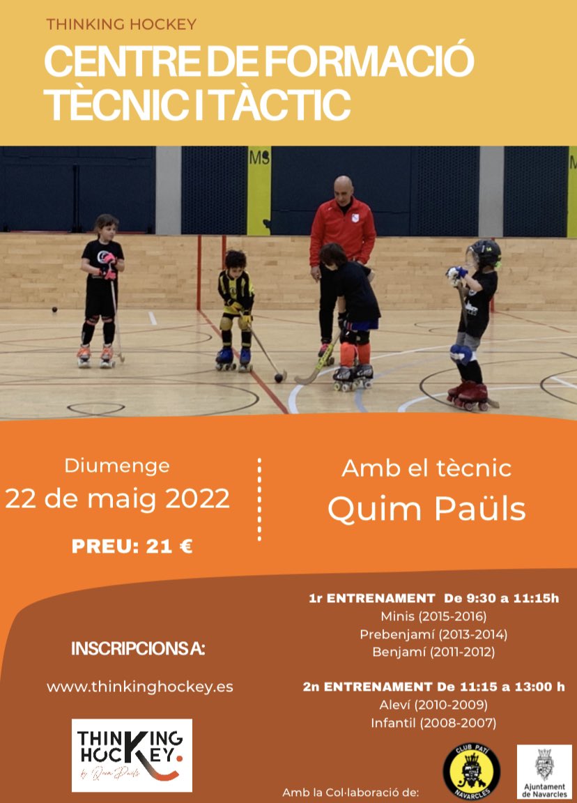 5a Tecnificació amb Quim Paüls!!
Places limitades! T’esperem!!