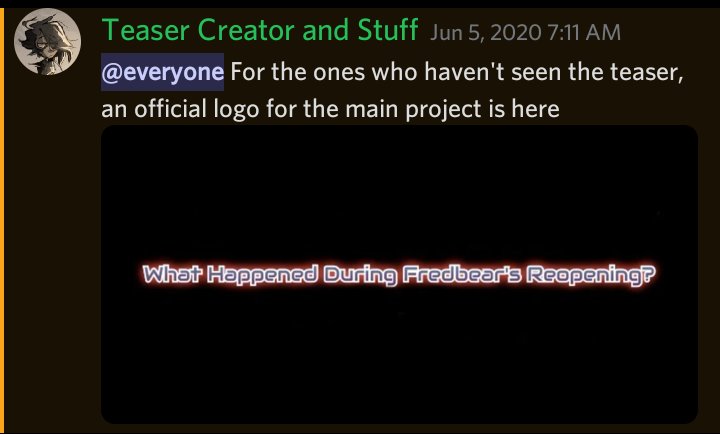 BendyAttack1221's tweet photo. May 2020, I showed off the first ever teaser for a version of the project that would never see the light of day. On June 5th, I officially announced that it would be released on October 13th. 2 years later, an official release date will be revealed.
Tomorrow.
#FredbearsReopening https://t.co/lAmhi0ODtn