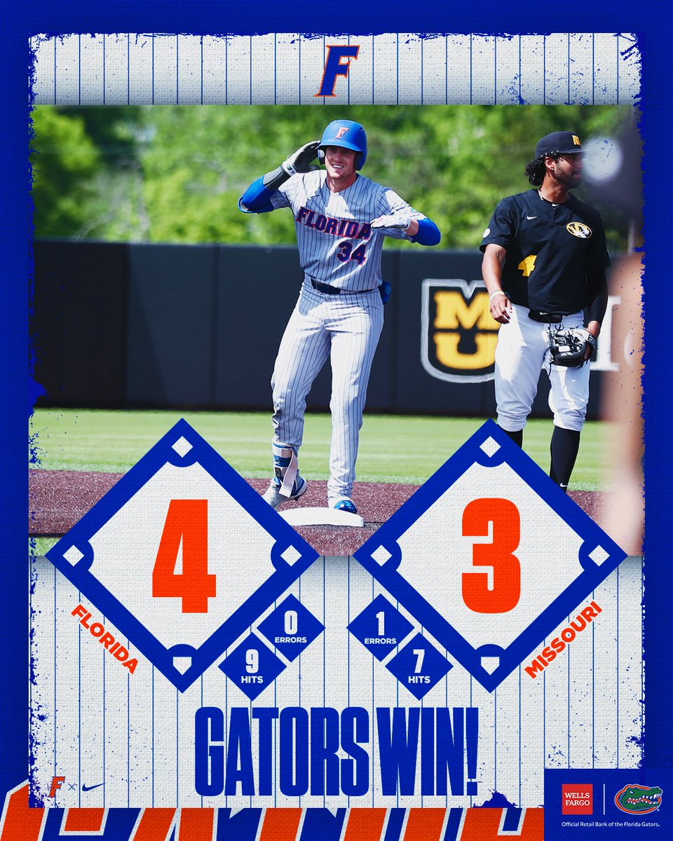 GatorsBB's tweet photo. 𝐓𝐇𝐈𝐑𝐃 𝐒𝐓𝐑𝐀𝐈𝐆𝐇𝐓 𝐒𝐄𝐑𝐈𝐄𝐒 𝐃𝐔𝐁! ✅

#GatorsWin | #GoGators

Presented by @WellsFargo https://t.co/I6RIQ6kiff