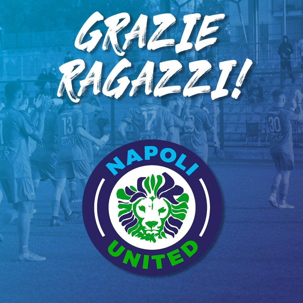 afronapoli's tweet photo. A testa alta, altissima. Con orgoglio e con la consapevolezza di una stagione straordinaria, di crescita e di soddisfazioni. Fa male perché si ferma qui il percorso del Napoli United in questa stagione ma va un plauso e un ringraziamento speciale ai ragazzi, al mister e lo staff https://t.co/AWYDthV8Ql