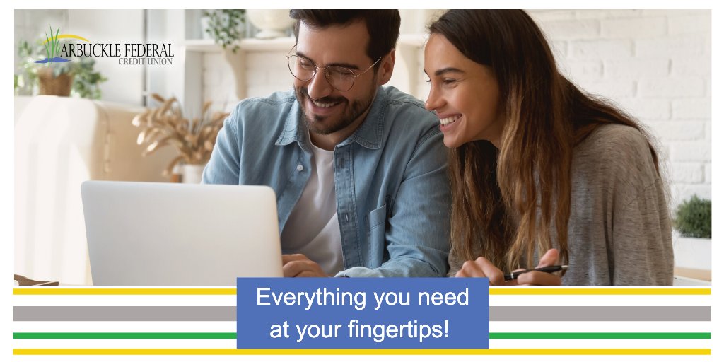 arbucklefcu's tweet photo. You have everything you need at your fingertips with our Online Banking tools. 🤩  Our members have the ability to deposit checks remotely, sign up for e-Statements, transfer funds, and much more! 👏 

Learn more: https://t.co/S732OBR09F

#MyOklahoma #Ada #OklahomaLiving https://t.co/0tfkNcx4lx
