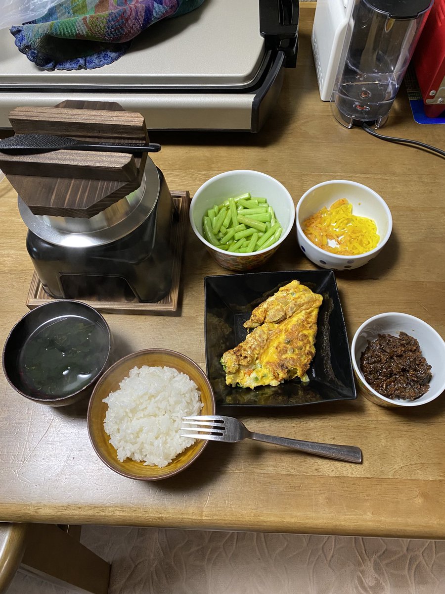 dkzumen's tweet photo. 新しい釜を買ってもらい
本日の朝ご飯です。 https://t.co/zHt7ZWNp0u