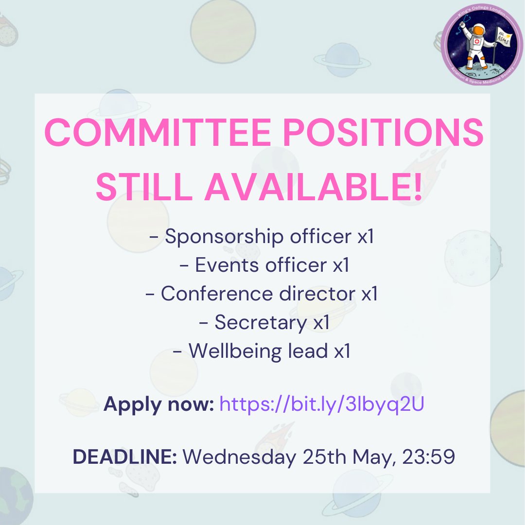 KCL Aviation & Space Medicine Society tweet media