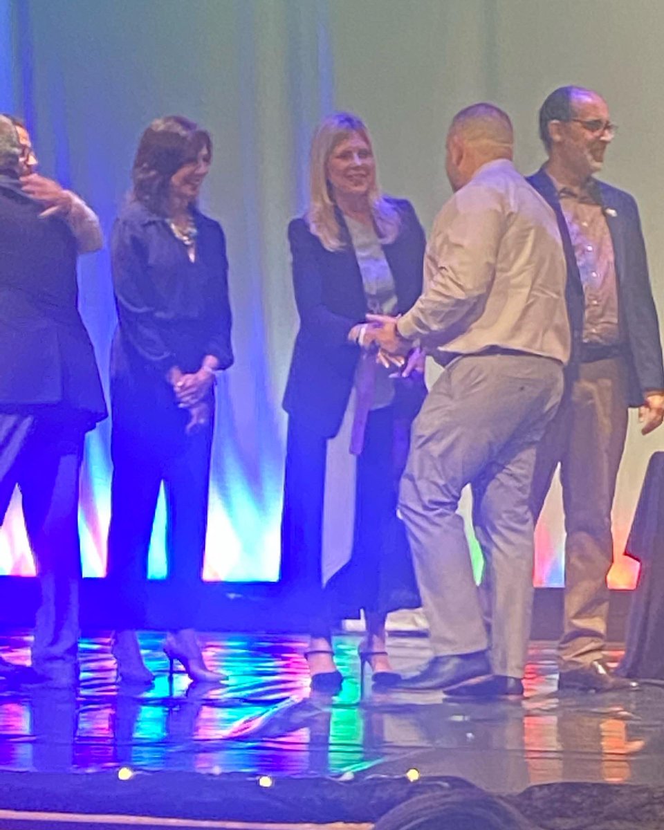 Today we honor Leisure City K-8’s greatest resource, our teachers and students: Anthony Parrish, Maura Robledo, Stacy Joseph, James Jennings. Special thanks to Board Member Santos for carrying the torch and leading the way! “It’s indeed a great day to be a Dolphin!”